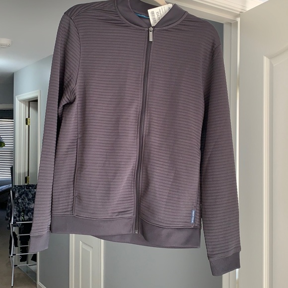 Perry Ellis Grey Zip Light Jacket